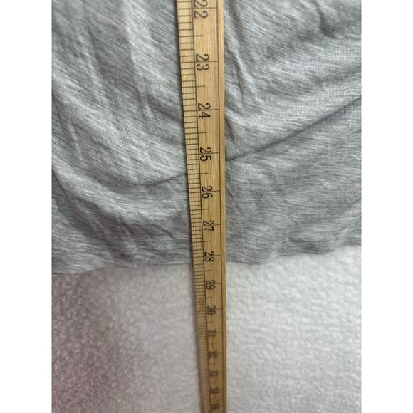 INC International Concepts Peasant Top, Heather Belle Grey, Size Large - Picture 5 of 7